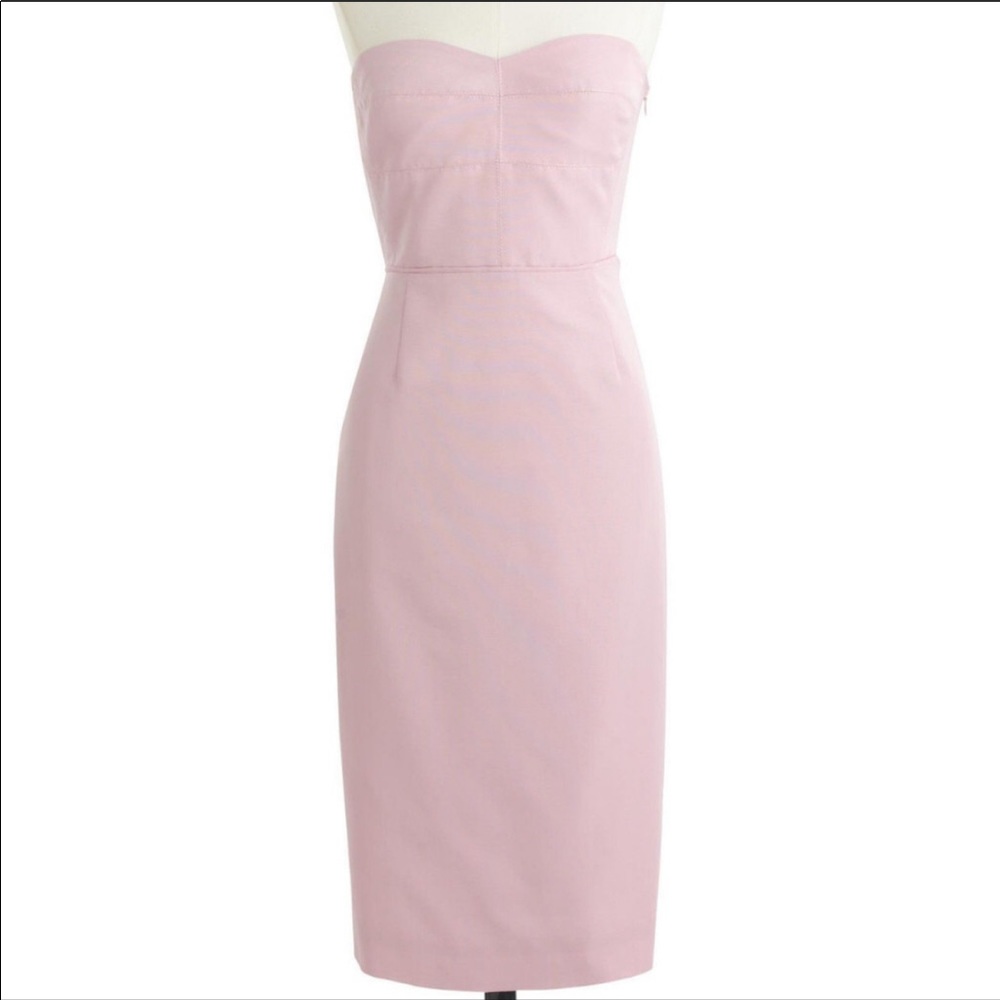 J. Crew Pink Strapless Dress
